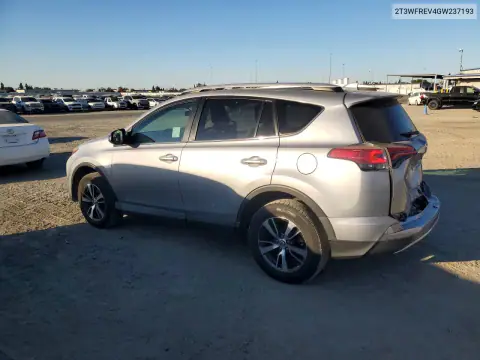 2016 Toyota Rav4 Xle VIN 2T3WFREV4GW237193 фото 2