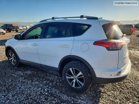2017 Toyota Rav4 Xle VIN 2T3RFREV7HW672918 фото 2