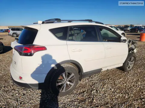 2017 Toyota Rav4 Xle VIN 2T3RFREV7HW672918 фото 3