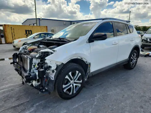 2T3ZFREV7HW312936 — 2017 Toyota RAV4, Передняя часть, фото до ремонта