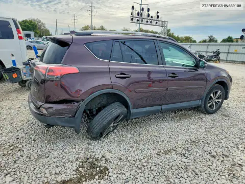 2017 Toyota Rav4 Xle VIN 2T3RFREV2HW689108 фото 3
