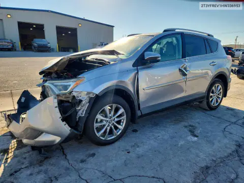 2T3YFREV1HW336953 — 2017 Toyota RAV4, Передняя часть, фото до ремонта
