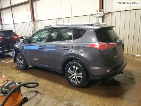 2017 Toyota Rav4 Le VIN 2T3BFREV8HW578001 фото 2
