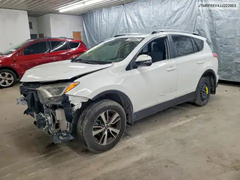JTMRFREV4JJ222003 — 2018 Toyota RAV4, Передняя часть, фото до ремонта