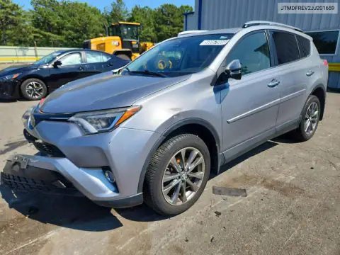 JTMDFREV2JJ201659 — 2018 Toyota RAV4, Передняя часть, фото до ремонта