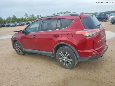 2T3ZFREV3JW429998 — 2018 Toyota RAV4, фото 2 с аукциона Copart, Передняя часть