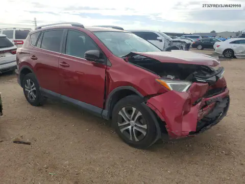 2T3ZFREV3JW429998 — 2018 Toyota RAV4, фото 4 с аукциона Copart, Передняя часть