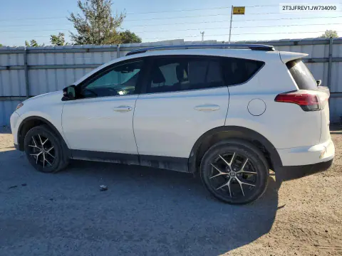 2018 Toyota Rav4 Se VIN 2T3JFREV1JW734090 фото 2