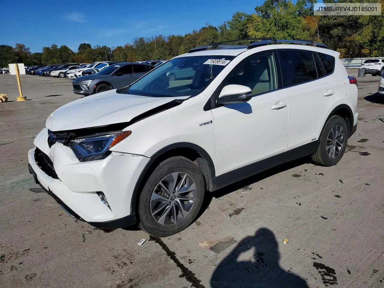 2018 Toyota Rav4 Hybrid Xle VIN JTMRJREV4JD185001 фото 1