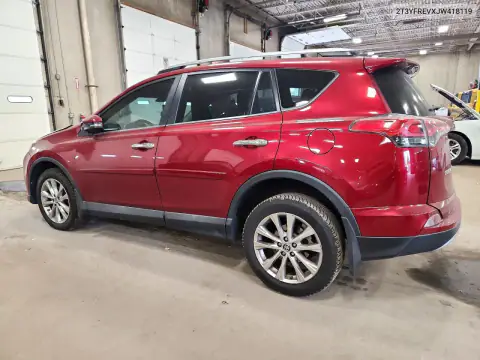 2T3YFREVXJW418119 — 2018 Toyota RAV4, фото 2 с аукциона Copart, Передняя часть