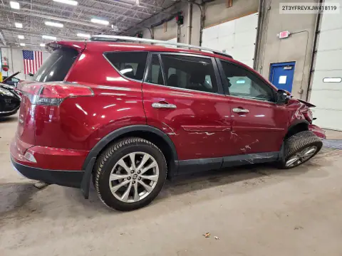 2T3YFREVXJW418119 — 2018 Toyota RAV4, фото 3 с аукциона Copart, Передняя часть