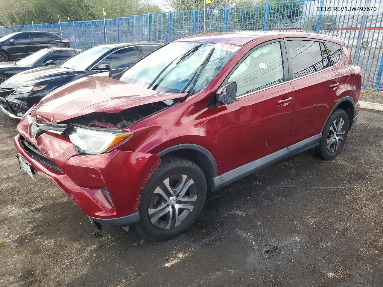 2018 Toyota Rav4 Le VIN 2T3ZFREV1JW497670 фото 1