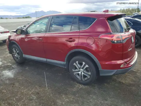 2018 Toyota Rav4 Le VIN 2T3ZFREV1JW497670 фото 2