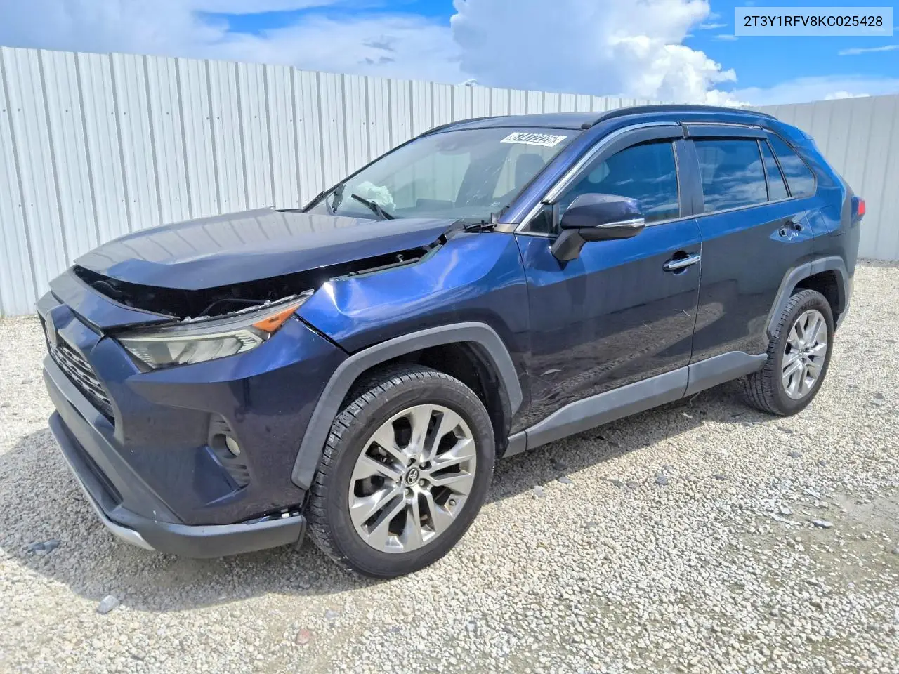 2019 Toyota Rav4 Limited VIN 2T3Y1RFV8KC025428 фото 1