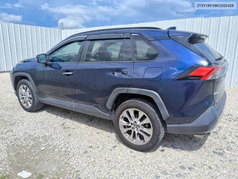 2019 Toyota Rav4 Limited VIN 2T3Y1RFV8KC025428 фото 2