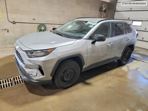 2T3H1RFV6KW035034 — 2019 Toyota RAV4, Передняя часть, фото до ремонта