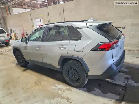 2019 Toyota Rav4 Le VIN 2T3H1RFV6KW035034 фото 2