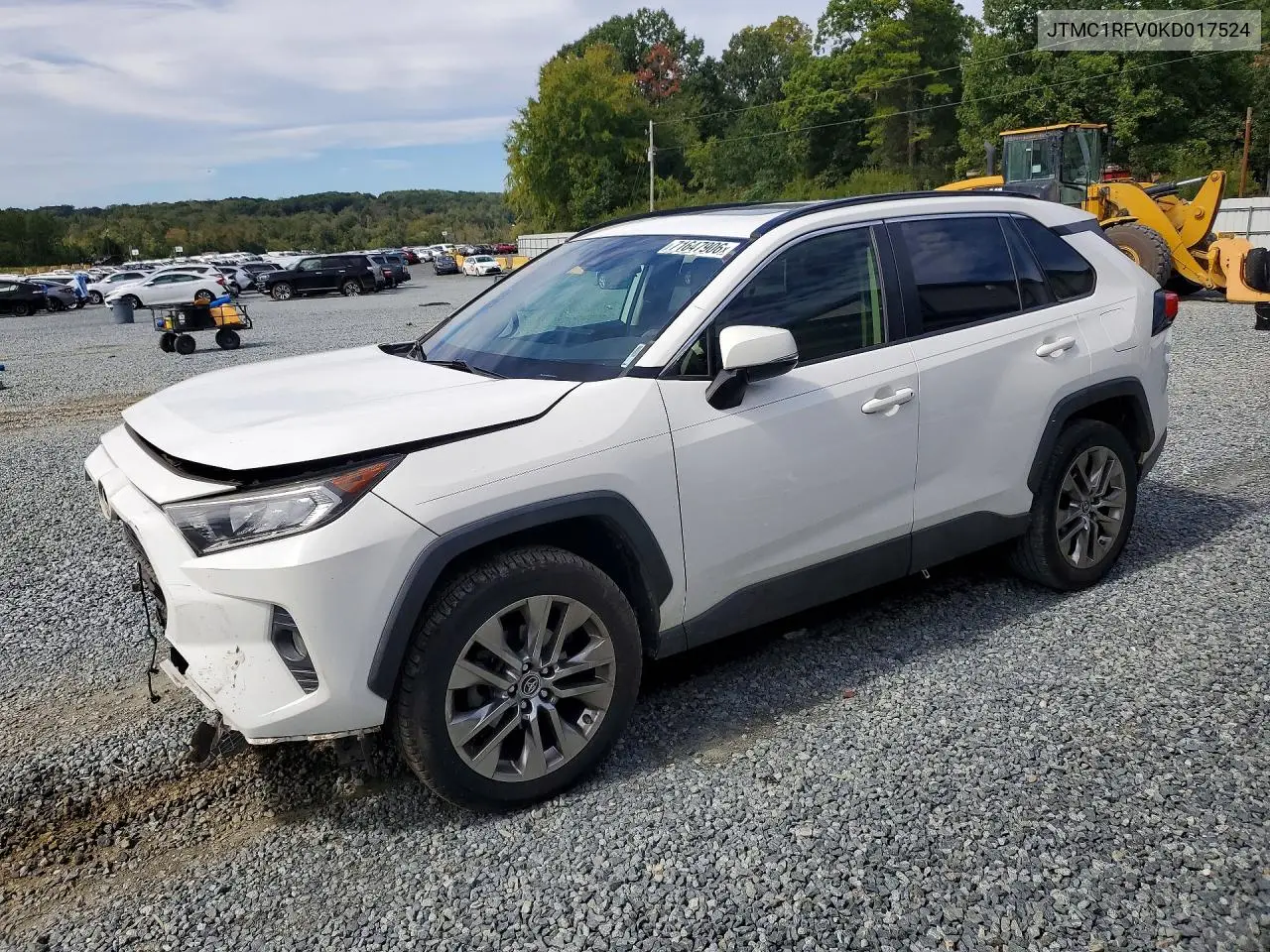 JTMC1RFV0KD017524 Toyota RAV4 2019 — повреждение Передняя часть, фото до ремонта