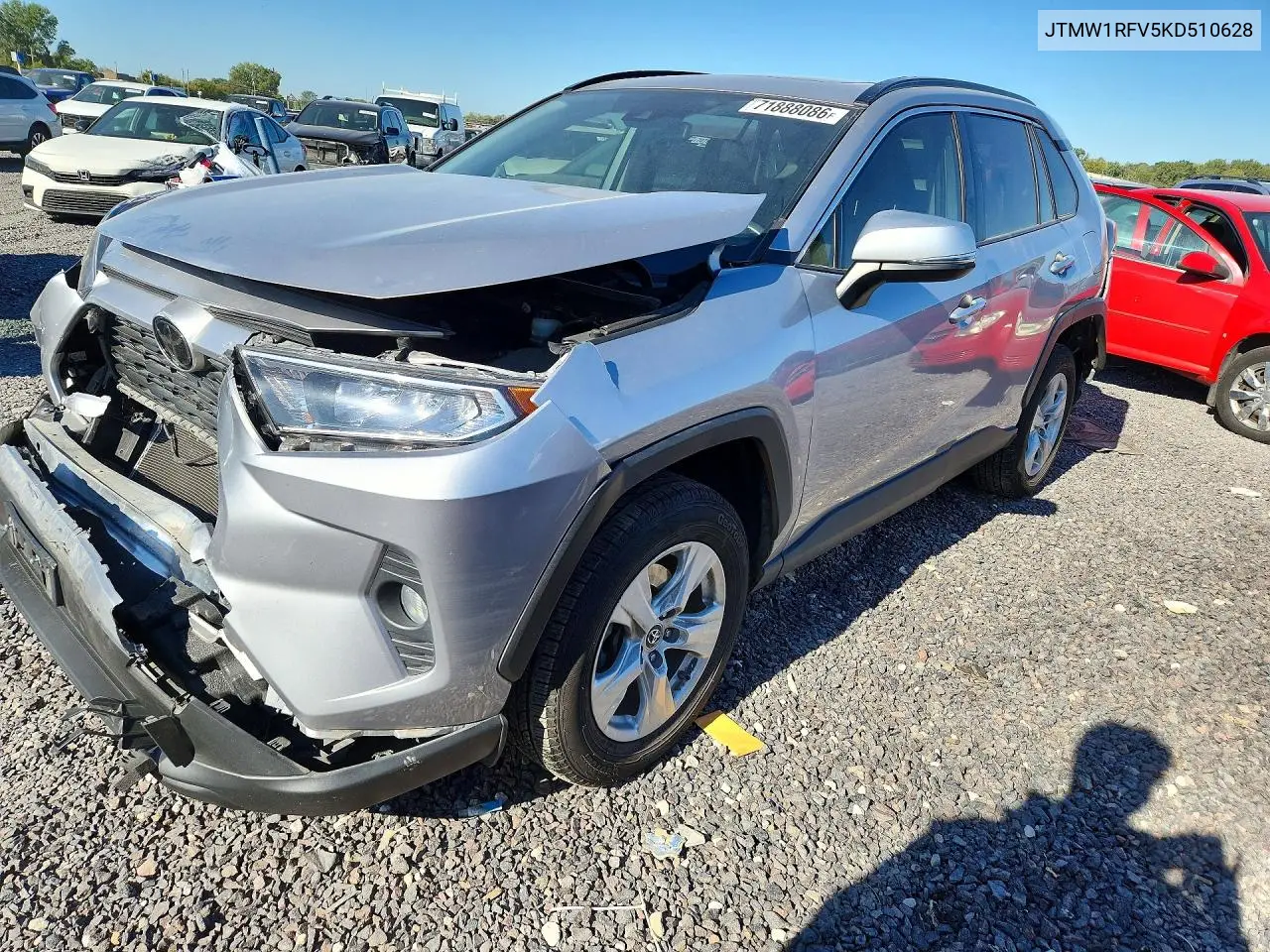 2019 Toyota Rav4 Xle VIN JTMW1RFV5KD510628 фото 1