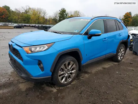 2019 Toyota Rav 4 VIN 2T3A1RFV0KC002193 фото 1