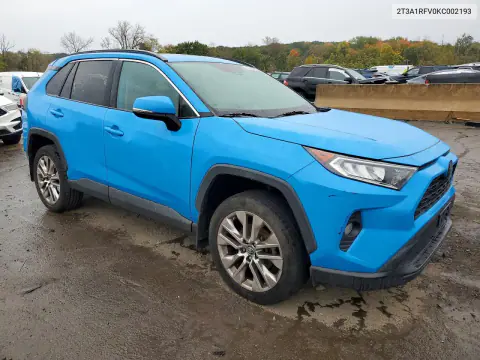 2019 Toyota Rav 4 VIN 2T3A1RFV0KC002193 фото 4