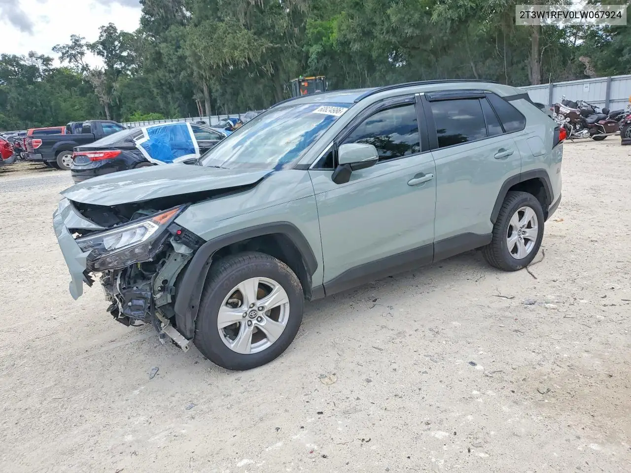 2020 Toyota Rav4 Xle VIN 2T3W1RFV0LW067924 фото 1