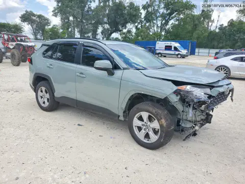 2020 Toyota Rav4 Xle VIN 2T3W1RFV0LW067924 фото 4