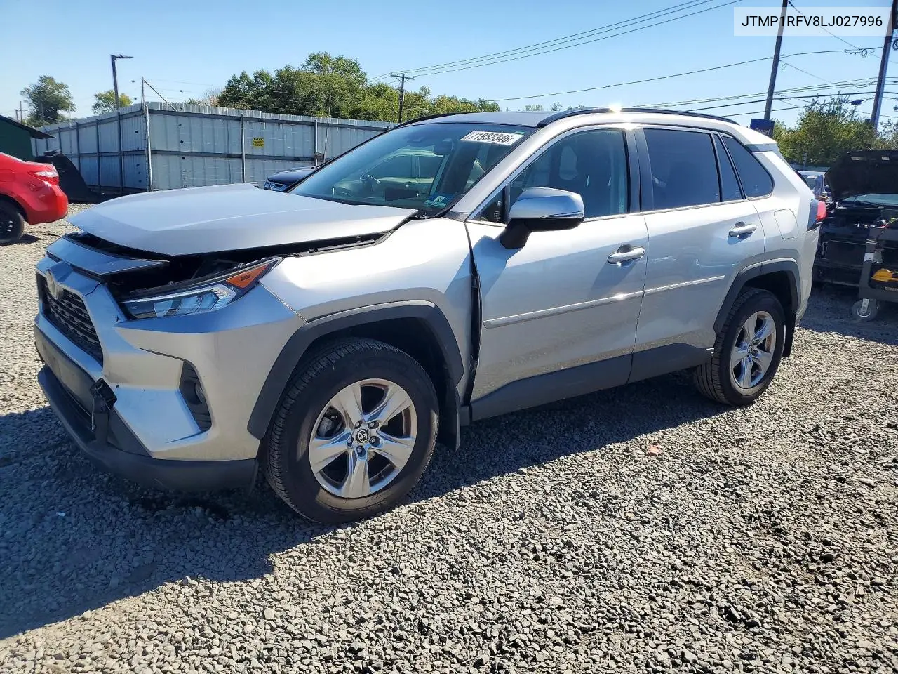 JTMP1RFV8LJ027996 Toyota RAV4 2020 — повреждение Передняя часть, фото до ремонта