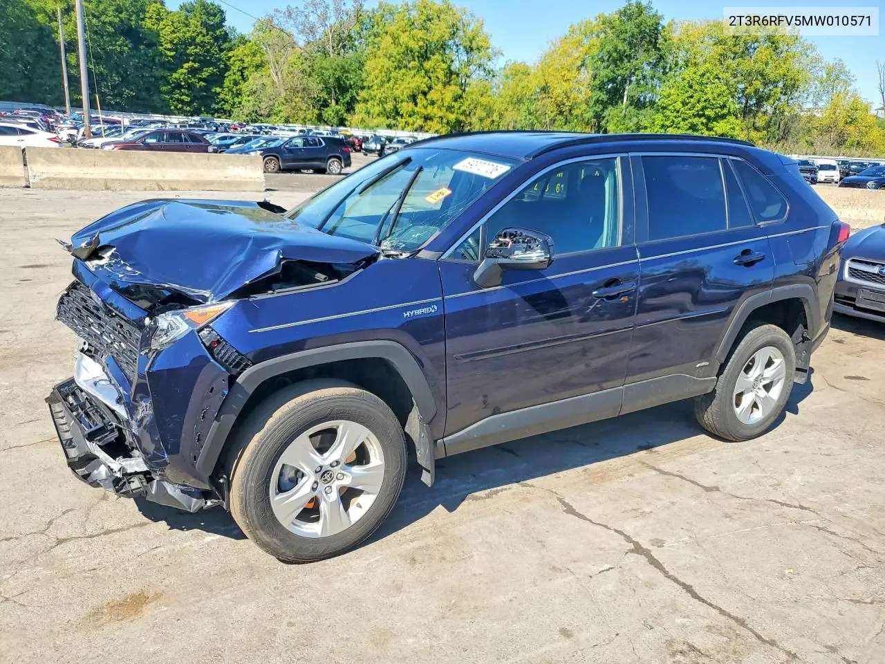 2021 Toyota Rav4 Hybrid Xle VIN 2T3R6RFV5MW010571 фото 1
