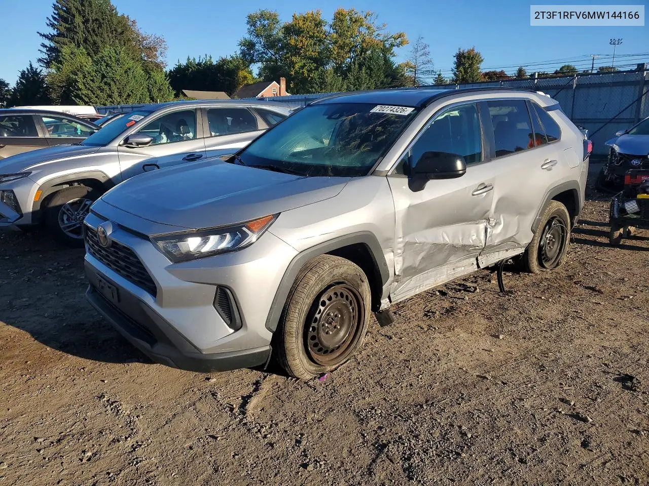 2021 Toyota Rav4 Le VIN 2T3F1RFV6MW144166 фото 1