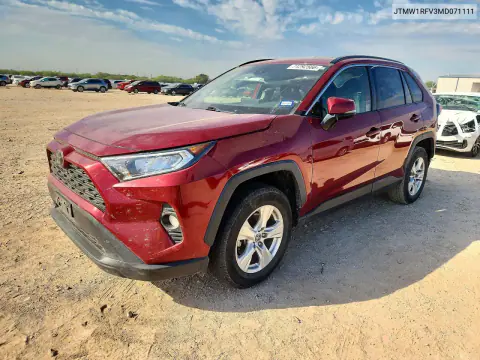 JTMW1RFV3MD071111 — 2021 Toyota RAV4, Подтопление, фото до ремонта