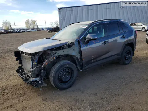 2T3B1RFV7MC189665 — 2021 Toyota RAV4, Передняя часть, фото до ремонта