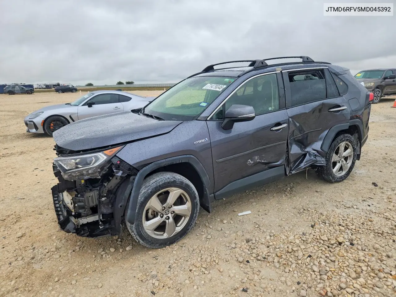 2021 Toyota Rav4 Limited VIN JTMD6RFV5MD045392 фото 1