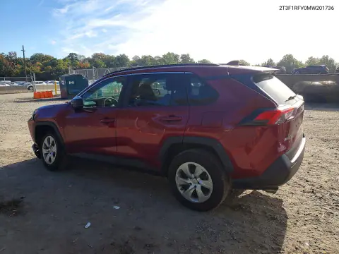 2021 Toyota Rav4 Le VIN 2T3F1RFV0MW201736 фото 2