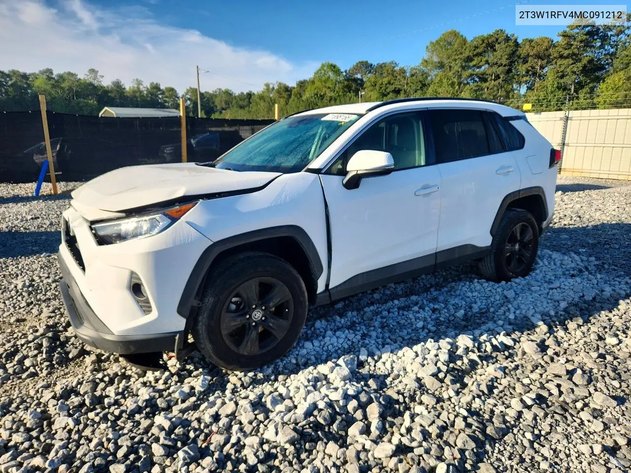 2021 Toyota Rav4 Xle VIN 2T3W1RFV4MC091212 фото 1