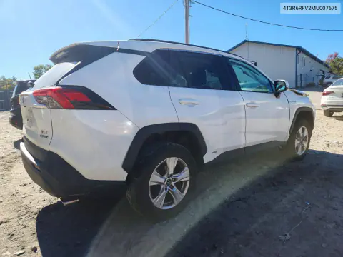 2021 Toyota Rav4 Hybrid Xle VIN 4T3R6RFV2MU007675 фото 3