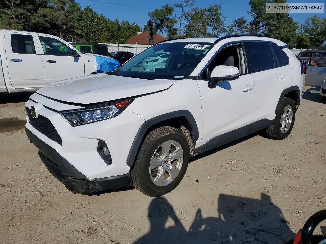 2021 Toyota Rav4 Xle VIN 2T3W1RFV3MW174547 фото 1