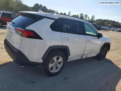 2021 Toyota Rav4 Xle VIN 2T3W1RFV3MW174547 фото 3
