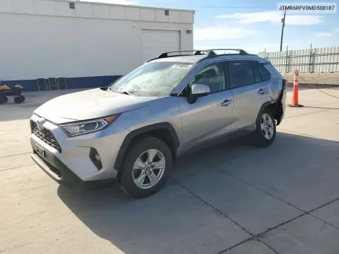 JTMR6RFV0MD508187 — 2021 Toyota RAV4, Задняя часть, фото до ремонта