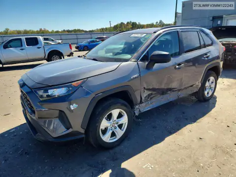 2T3LWRFV3MW122243 — 2021 Toyota RAV4, Сторона, фото до ремонта