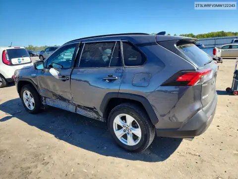 2T3LWRFV3MW122243 — 2021 Toyota RAV4, фото 2 с аукциона Copart, Сторона