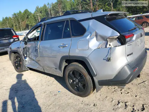 2T3RWRFV2MW128190 — 2021 Toyota RAV4, фото 2 с аукциона Copart, Боковая часть