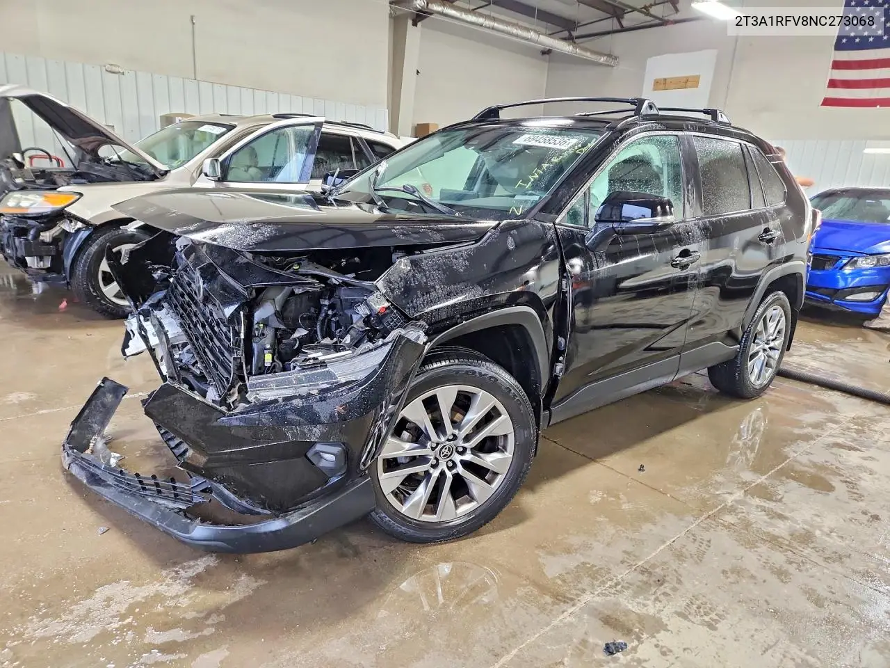 2022 Toyota Rav4 Xle Premium VIN 2T3A1RFV8NC273068 фото 1