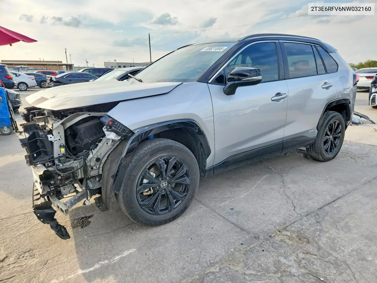 2T3E6RFV6NW032160 Toyota RAV4 2022 — повреждение Передняя часть, фото до ремонта