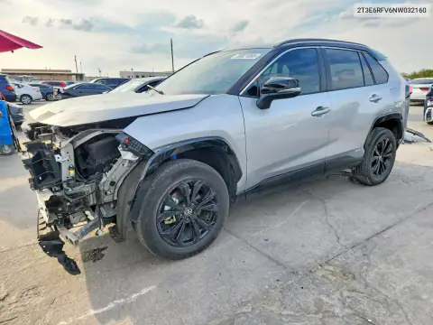 2T3E6RFV6NW032160 — 2022 Toyota RAV4, Передняя часть, фото до ремонта