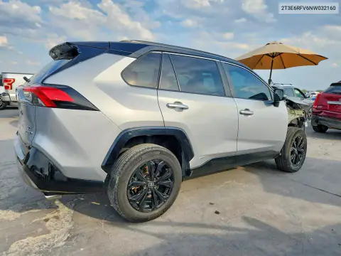 2T3E6RFV6NW032160 — 2022 Toyota RAV4, фото 3 с аукциона Copart, Передняя часть