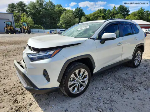JTMA1RFV0ND088119 — 2022 Toyota RAV4, Передняя часть, фото до ремонта