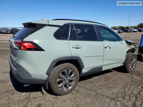 2022 Toyota Rav4 Xle Premium VIN 4T3B6RFV1NU070687 фото 3