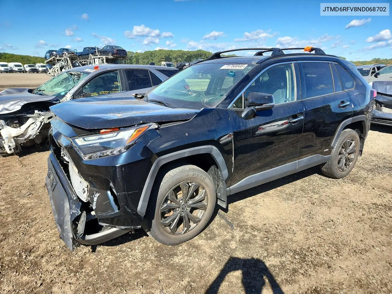 2022 Toyota Rav4 Limited VIN JTMD6RFV8ND068702 фото 1