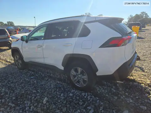 2T3W1RFV7NC178314 — 2022 Toyota RAV4, фото 2 с аукциона Copart, Передняя часть